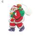 Welling Window Silhouette Light LED Christmas Patterns Integrated Lighted Christmas Window Santa Claus Decoration for Home Use