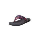 Wide Width Women's The Sylvia Soft Footbed Thong Slip On Sandal by Comfortview in Party Multi (Size 10 W)