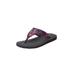 Wide Width Women's The Sylvia Soft Footbed Thong Sandal by Comfortview in Party Multi (Size 10 W)