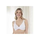 Plus Size Women's Bestform 5000100 Everyday Unlined Cotton Stretch T-Shirt Bra With Underwire Support by Bestform in White (Size 38 D)