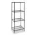 ZoroSelect Wire Shelving Unit 24 D x 24 W x 74 H 4 Shelves Black