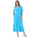 Plus Size Women's Button-Front Essential Dress by Woman Within in Paradise Blue (Size 2X)