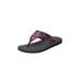 Wide Width Women's The Sylvia Soft Footbed Thong Sandal by Comfortview in Party Multi (Size 11 W)