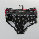 Disney Intimates & Sleepwear | (#A) Disney Mickey Mouse 3 Pack Hipster Cotton Size S And L | Color: Black/Red | Size: Various