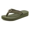 Badezehentrenner LASCANA, Damen, Gr. 40, grün (oliv), Obermaterial: 100% Textilmaterial. Decksohle: 100% Synthetik. Laufsohle: 100% Synthetik, unifarben, feminin, Schuhe Zehentrenner Dianette, Sandale, Pantolette, Badeschuh mit Ringapplikation...