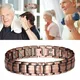 Bracelets de couleur cuivre pour hommes Double Bracelet de thérapie magnétique forte pour