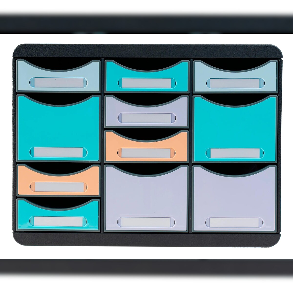 Exacompta 3132796D AQUAREL Schubladenbox mit 11 Schubfächern, STORE BOX MULTI - Farben sortiert Image
