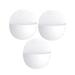 3 Pcs Wall Hanging Vases Plastic Wall Flowerpot Semi-circular Holder (White)