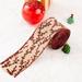 Goory Creative Wrapping Xmas Burlap Small Gift Webbing Tape Christmas Ribbon Decor Wired Party Decorations F-Red Fruit