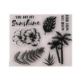 Silicone Clear Stamps Cling Seal Sheet Tree Pattern Stamps for DIY Scrapbooking Photo Album Diary Decoration (T1352)