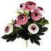 9\-head Artificial Rose Bud Bouquet Simulation Rose Flower Decor Decoration Wedding Flower purple pink