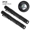 Heldig Super Small Mini LED Flashlight Battery-Powered Handheld Pen Light Tactical Pocket Torch with High Lumens for Camping Outdoor Emergency Everyday FlashlightsB