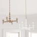 Peyton Wood 4-Light Chandelier - White - Ballard Designs - Ballard Designs