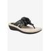 Wide Width Women's Cynthia Sandal by Cliffs in Black Smooth (Size 9 1/2 W)