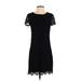 Laundry by Shelli Segal Casual Dress - Shift: Black Dresses - Women's Size 4