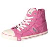Sneaker MUSTANG SHOES, Damen, Gr. 39, rosa (rose), Textil, Lederimitat, sportlich, Schuhe, High Top-Sneaker, Schnürschuh mit Label in der Laufsohle
