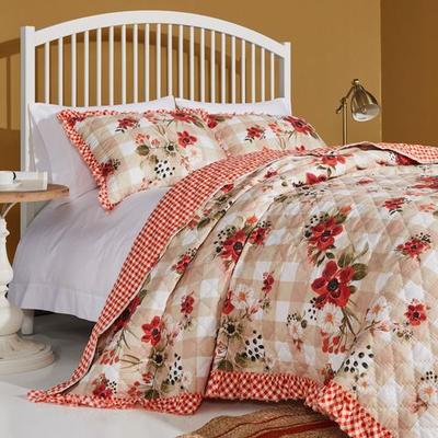Wheatly Mini Quilt Set Red, Full / Queen, Red