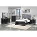 Rosdorf Park Jaxston Upholstered Tufted Bedroom Set Silver & Black Upholstered in Black/Brown/Gray | 62 H x 78.5 W x 90 D in | Wayfair