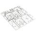 Merola Tile Oh My Dog 10" x 10" Porcelain Patterned Wall & Floor Tile Porcelain in Black/White | 9.75 H x 9.75 W x 0.4 D in | Wayfair FCD10OMD
