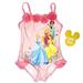 Disney Swim | Disney Princesses One Piece Bathing Suit Size 2 Nwt | Color: Pink/White | Size: 2tg