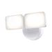 Heath Zenith LED Dusk to Dawn Outdoor Security Food Light (pack of 2) in White | 5 H x 8 W x 5 D in | Wayfair HZ-8813-WH