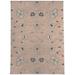 Beige/Blue Rectangle 5' x 7' Kitchen Mat - KAVKA DESIGNS Shabylon Kitchen Mat 84.0 x 60.0 x 0.08 in white/brown | Wayfair MWMAT-17302-5X7-MGT2569