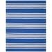 Blue/White 72 x 0.2 in Area Rug - Lauren Ralph Lauren Hanover Stripe Flat Weave, Polyester, Blue Area Rug Polyester | 72 W x 0.2 D in | Wayfair