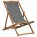 Dovecove Folding Beach Chair Solid Teak Wood Solid Wood in Gray | 37.8 H x 22 W x 41.3 D in | Wayfair 9E0ACEA761A9440E97B1EAD8B06E08CF