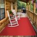 Red 120 x 72 x 0.25 in Area Rug - Latitude Run® Indoor/Outdoor Carpet w/ Rubber Marine Backing - Carpet Flooring Polyester | Wayfair
