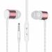 LBECLEY Headset Surround Sound Headphones Audio Sleep Wired 3.5Mm Bass Headphones Headphones Aux Stereo In-Ear Mic Wired Headse Analog To Digital Audio Converter Wi Earbuds Pink One Size