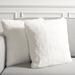 Willa Arlo™ Interiors Pecoraro Faux Fur Throw Square Pillow Cover & Insert Polyester/Polyfill/Faux Fur in White | 21 H x 21 W x 2 D in | Wayfair