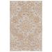 Brown/White 120 x 96 x 0.2 in Area Rug - Langley Street® Lafever Trace 304 Area Rug In Gold/Ivory Cotton/Wool | 120 H x 96 W x 0.2 D in | Wayfair
