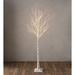Primrue 84" Artificial LED Birch Tree in Metal Stand w/ White Lights Plastic/Metal | 84 H x 10.2 W x 10.2 D in | Wayfair