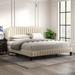 House of Hampton® Elijahjohn Panel Bed Wood & /Upholstered/Velvet in Brown | 45.6 H x 81.1 W x 85 D in | Wayfair 5368A750821240F2BFBCB239E1C60B7E