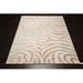 White 120 x 30 x 0.75 in Area Rug - Everly Quinn Philibert Animal Print Handmade Tufted Wool/Silk Area Rug in Beige | Wayfair