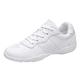 Women's Girls Training Cheerleading Dance Shoes Lace-Up Sport Sneakers Yoga Gymnastics Training Competition Dance Sneakers White 34