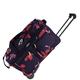 Ariana Lightweight Luggage Wheeled Trolley Holdall Suitcase Duffle Bag Travel Bag 302-P (Large - 30"(H77xW36xD37cm), Navy)