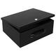 Dalmbox Portable Fire Safe Box with Key Lock,12.8”x 10.6”x 4.9'', Fire Resistant Metal Storage Box,Lock Box for Documents,Safety Deposit Box for Home, Outside, Car, X Large, Black