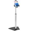 Mount-It! Anti-Theft Universal Tablet Floor Stand Kiosk – Height Adjustable Tablet Kiosk Floor Stand - Locking Tablet Mount Stand for iPad 7, Galaxy, Surface Go & Other 7.9"- 10.5" Tablets