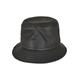 Flex Cap FLEXFIT "Bucket Hat Imitation Leather Bucket Hat" Gr. one size, schwarz (black) Damen Caps Flex