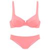 Bügel-Bikini S.OLIVER, Damen, Gr. 36, Cup B, orange (peach), Recycling-Polyamid, unifarben, Bikini-Sets, mit komfortablem Schnitt