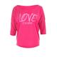 3/4-Arm-Shirt WINSHAPE "MCS001 ultra leicht" Gr. XL, pink (deep pink, glitzer neon pink) Damen Shirts Jersey