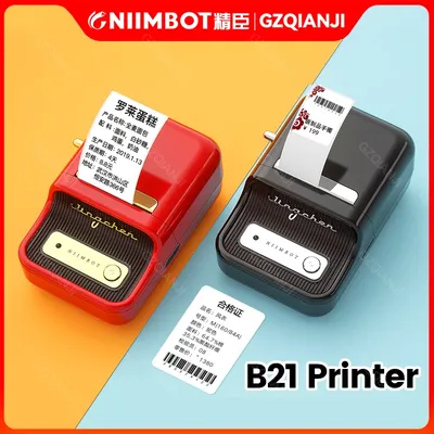 Niimbot – imprimante d'étiquettes B21 Portable Bluetooth thermique petit fabricant étiquette de
