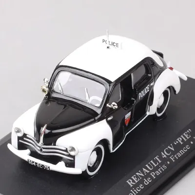 Petite Renault 4CV Pie 1956 supermini Police Diecast & Vehicles Models Scale Metal Vintage Toys