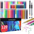 ZSCM – recharges d'encre pour stylo Gel 100 couleurs néon paillettes cartouches de remplacement