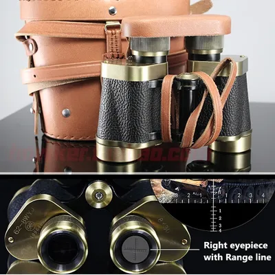 Télescope professionnel en cuivre pur binoculaires militaires russes avec télémètre monoculaire en