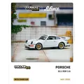Schuco X Tarmac Works 1:64 Porsche 911 RSR 3.8 modèle de voiture Miniature blanc moulé Collection
