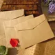 Petites enveloppes Vintage en papier Kraft blanc vierge 10x300 cm sac en papier cadeau uni pour
