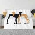 Couverture portable pour chien Greyhound couvre-lit pour la maison décoration de chien de glouton