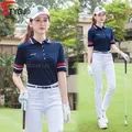 T-shirt de Golf d'été à manches courtes pour femmes vêtements de Golf à séchage rapide respirant